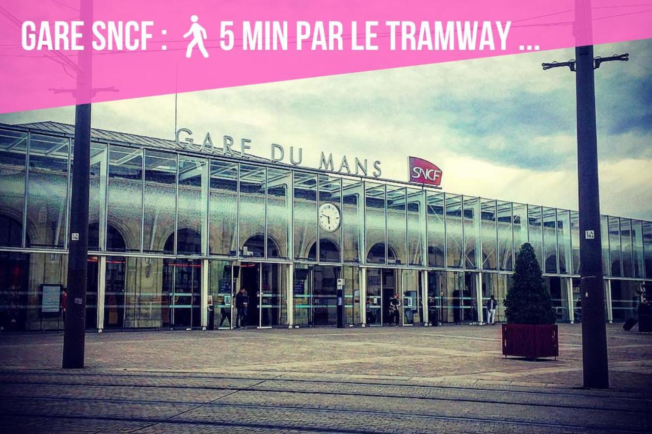 Tramway 12 Jaures Cosy Proche Gare Apartment เลอม็องส์ ภายนอก รูปภาพ